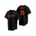 Men's Baltimore Orioles #19 Chris Davis Nike Black Replica Alternate Stitched Jersey