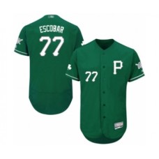 Men's Pittsburgh Pirates #77 Luis Escobar Green Celtic Flexbase Authentic Collection Baseball Player Stitched Jersey