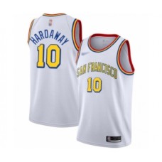 Men's Golden State Warriors #10 Tim Hardaway Swingman White Hardwood Classics Basketball Stitched Jersey - San Francisco Classic Edition