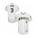 Men's Los Angeles Angels of Anaheim #3 Taylor Ward Authentic White 2016 Memorial Day Fashion Flex Base Baseball Player Stitched Jersey