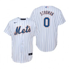 Men's Nike New York Mets #0 Marcus Stroman White Home Stitched Baseball Jersey