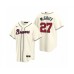 Men's Atlanta Braves #27 Fred McGriff Nike Cream 2020 Replica Alternate Stitched Jersey