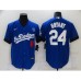 Men's Nike Los Angeles Dodgers #24 Kobe Bryant Blue Game City Player Stitched Jersey