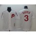 Men's Nike Philadelphia Phillies #3 Bryce Harper White Collection Home Stitched Baseball Jersey