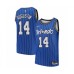 Men's Orlando Magic #14 D.J. Augustin Authentic Blue Hardwood Classics Basketball Stitched Jersey