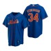 Men's Nike New York Mets #34 Noah Syndergaard Royal Alternate Stitched Baseball Jersey