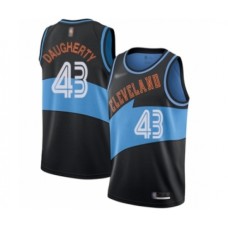 Men's Cleveland Cavaliers #43 Brad Daugherty Authentic Black Hardwood Classics Finished Basketball Stitched Jersey