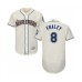 Men's Seattle Mariners #8 Jake Fraley Cream Alternate Flex Base Authentic Collection Baseball Player Stitched Jersey