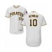 Men's Pittsburgh Pirates #10 Bryan Reynolds White Home Flex Base Authentic Collection Baseball Player Stitched Jersey