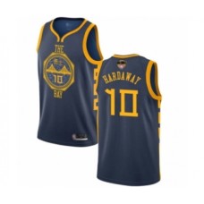 Men's Golden State Warriors #10 Tim Hardaway Swingman Navy Blue Basketball 2019 Basketball Finals Bound Jersey - City Edition