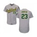 Men's Oakland Athletics #23 Jurickson Profar Grey Road Flex Base Authentic Collection Baseball Jersey