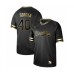 Men's Atlanta Braves #40 Mike Soroka Authentic Black Gold Fashion Baseball Stitched Jersey