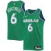 Men's Dallas Mavericks #6 Kristaps Porzingis Nike Green Hardwood Classics 2020-21 Swingman Stitched Jersey