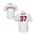 Men's Los Angeles Angels of Anaheim #37 Cody Allen Replica White Home Cool Base Baseball Jersey