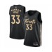 Men's Toronto Raptors #33 Marc Gasol Swingman Black Basketball Stitched Jersey - 2019 20 City Edition