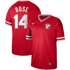 Men's Nike Cincinnati Reds #14 Pete Rose Nike Cooperstown Collection Legend V-Neck Stitched Jersey Red