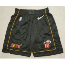 Men's Miami Heat Black Diamond 2022 City Edition Swingman Stitched Shorts