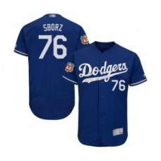 Men's Los Angeles Dodgers #76 Josh Sborz Royal Blue Flexbase Authentic Collection Baseball Player Stitched Jersey