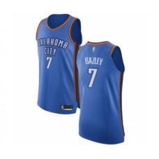 Men's Oklahoma City Thunder #7 Darius Bazley Authentic Royal Blue Basketball Stitched Jersey - Icon Edition