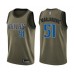 Men's Dallas Mavericks #51 Boban Marjanovic Swingman Green Salute to Service Basketball Stitched Jersey