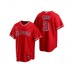 Men's Los Angeles Angels #3 Waylor Ward Red Cool Base Stitched Jersey