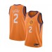 Men's Phoenix Suns #2 Elie Okobo Authentic Orange Finished Basketball Stitched Jersey - Statement Edition