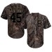 Men's Majestic Boston Red Sox #45 Pedro Martinez Authentic Camo Realtree Collection Flex Base 2018 World Series Champions MLB Jersey