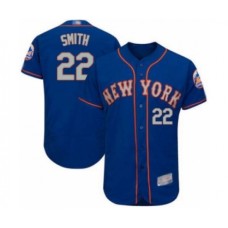 Men's New York Mets #22 Dominic Smith Royal Gray Alternate Flex Base Authentic Collection Baseball Player Stitched Jersey