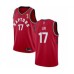 Men's Toronto Raptors #17 Jeremy Lin Swingman Red 2019 Basketball Finals Champions Jersey - Icon Edition