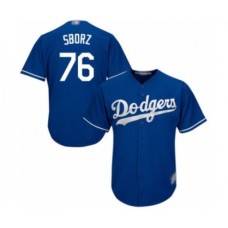 Men's Los Angeles Dodgers #76 Josh Sborz Royal Blue Alternate Flex Base Authentic Collection Baseball Player Stitched Jersey