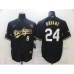 Men's Los Angeles Dodgers Kobe Bryant Black Olive Gold Portrait Stitched Jerseys