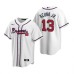 Men's Nike Atlanta Braves #13 Ronald Acuna Jr. White Home Stitched Baseball Jersey