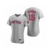 Men's Boston Red Sox #15 Dustin Pedroia Nike Gray Authentic Road Stitched Jersey