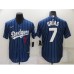 Men's Nike Los Angeles Dodgers #7 Julio Urias Blue Stripes Authentic Stitched Jersey