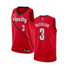 Men's Nike Portland Trail Blazers #3 C.J. McCollum Red Swingman Jersey - Earned Edition