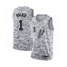 Men's San Antonio Spurs #1 Lonnie Walker White Swingman Jersey - Earned Edition