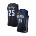 Men's Orlando Magic #25 Wes Iwundu Authentic Black Basketball Stitched Jersey Statement Edition