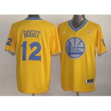 Warriors #12 Andrew Bogut Gold 2013 Christmas Day Swingman Stitched NBA Jersey