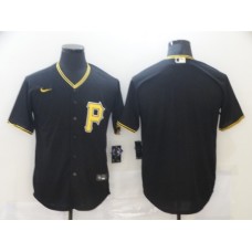 Men's Nike Pittsburgh Pirates Blank Black Stitched Jersey