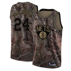 Men's Nike Brooklyn Nets #24 Rondae Hollis-Jefferson Camo NBA Swingman Realtree Collection Jersey