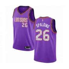 Men's Phoenix Suns #26 Ray Spalding Authentic Purple Basketball Jersey - 2018 19 City Edition