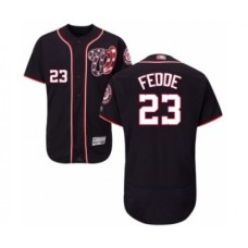 Men's Washington Nationals #23 Erick Fedde Navy Blue Alternate Flex Base Authentic Collection Baseball Player Stitched Jersey