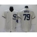 Men's Nike Chicago White Sox #79 Jose Abreu Cream Elite 2021 Field of Dreams Stitched Jersey