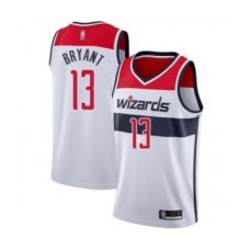 Men's Washington Wizards #13 Thomas Bryant Authentic White Basketball Stitched Jersey - Association Edition