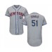 Men's New York Mets #55 Corey Oswalt Authentic White 2016 Father's Day Fashion Flex Base Baseball Player Stitched Jersey