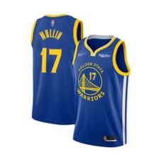 Men's Golden State Warriors #17 Chris Mullin Authentic Royal Finished Basketball Stitched Jersey - Icon Edition