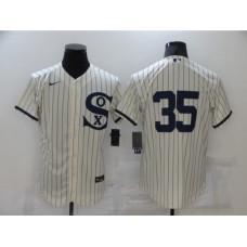 Men's Chicago White Sox #35 Frank Thomas Cream Elite 2021 Field of Dreams Stitched Jersey