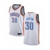 Men's Oklahoma City Thunder #30 Deonte Burton Authentic White Basketball Stitched Jersey - Association Edition