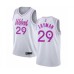 Men's Minnesota Timberwolves #29 Jake Layman White Swingman Jersey - Earned Edition