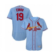 Men's St. Louis Cardinals #19 Tommy Edman Light Blue Alternate Flex Base Authentic Collection Baseball Player Stitched Jersey